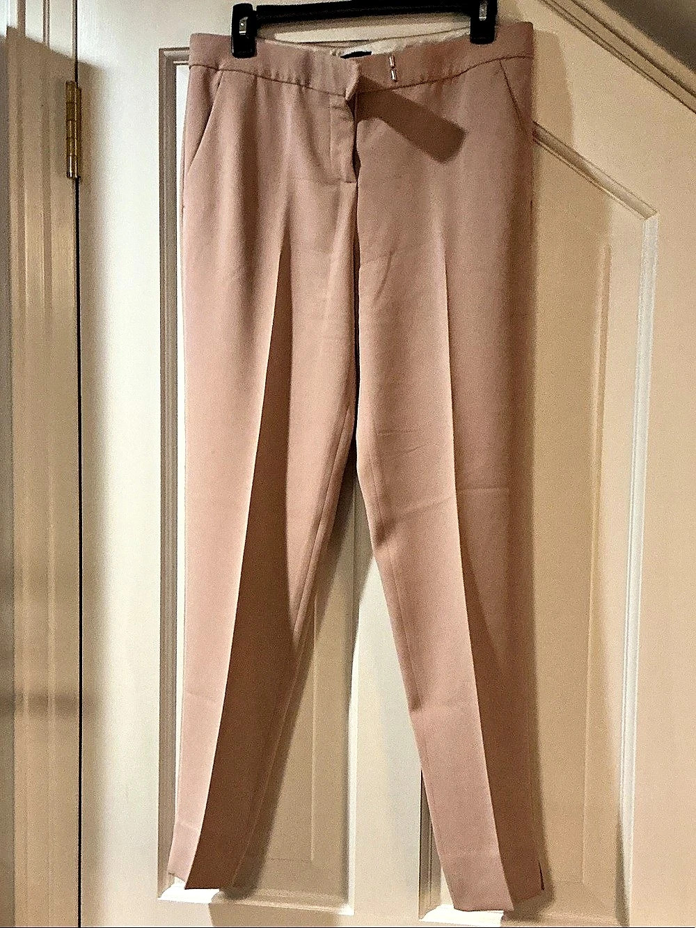 Theory Treeca Crop Pants Beige Trousers